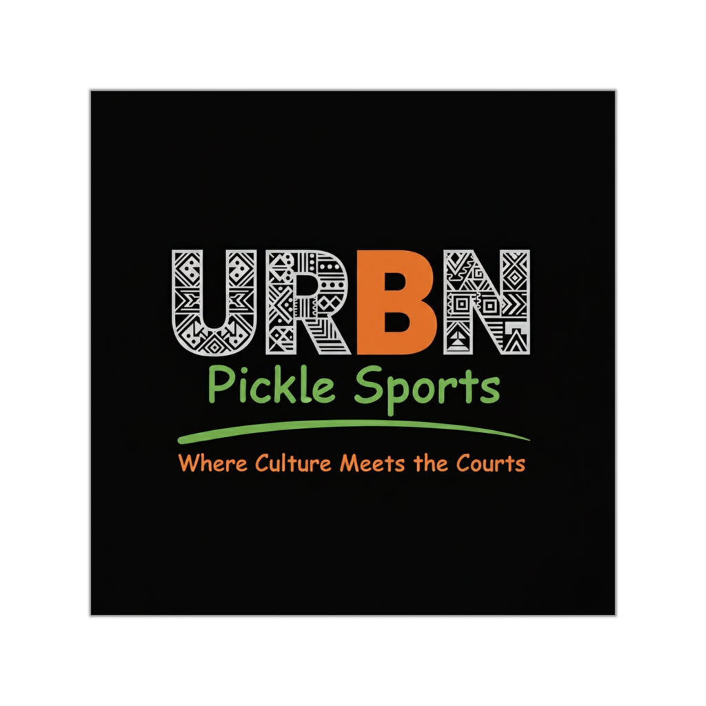 URBN Pickle Sports Sticker — Square Vinyl "Where Culture Meets the Courts"